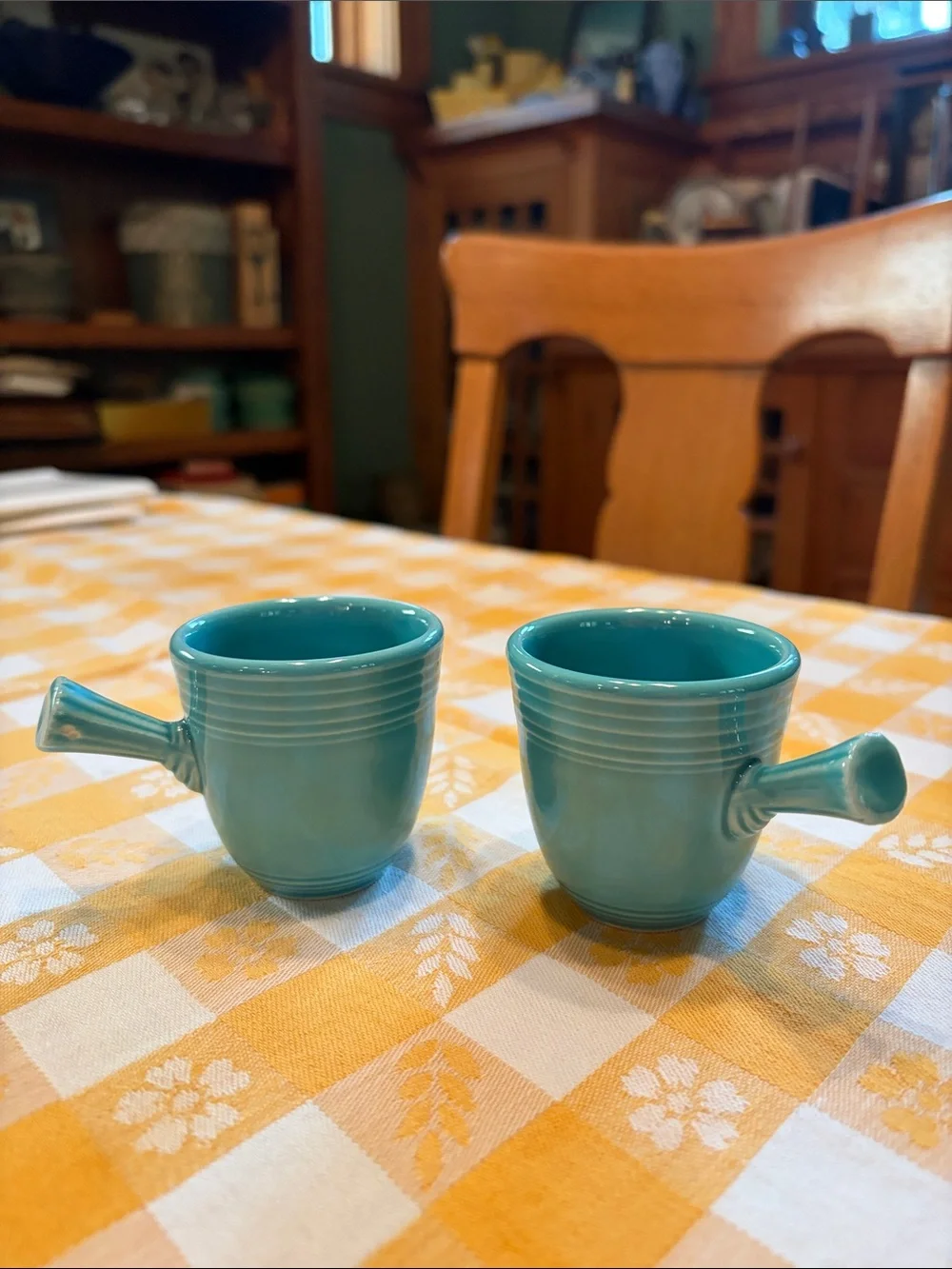 Fiesta Stick Handle Demitasse Cups Pair